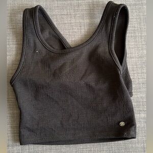 Roxy black cross back tank top size xs